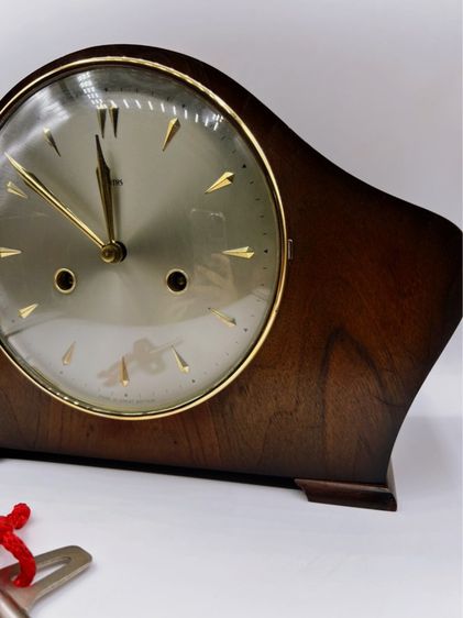 VINTAGE SMITHS AMBERLEY FLOATING BALANCE STRIKING MANTEL CLOCK   Made in Great Britain   รูปที่ 3