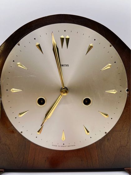 VINTAGE SMITHS AMBERLEY FLOATING BALANCE STRIKING MANTEL CLOCK   Made in Great Britain   รูปที่ 6