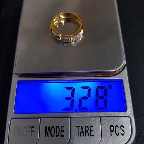 แหวนทอง แหวนแถวทรงสวยแนวใหม่ ตัวเรือนทอง 9k รูปที่ 6