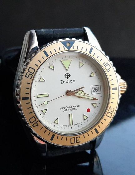 นาฬิกาสปอร์ทดำน้ำ Zodiac รุ่น Professional 200เมตร รุ่นหายาก รูปที่ 8