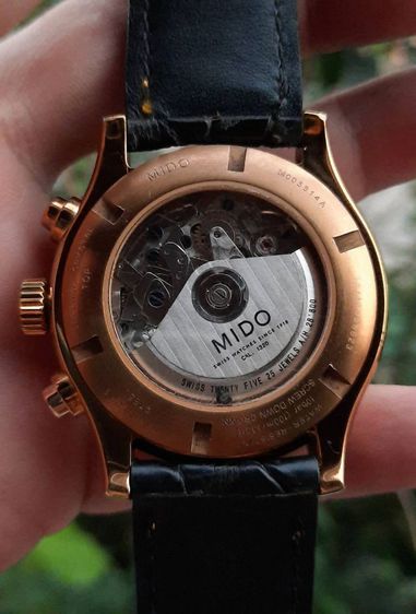 นาฬิกาสวิสโครโนกราฟจับเวลา 3วง MIDO รุ่น Multifort สีทอง Rose Gold PVD รูปที่ 7