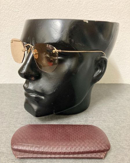 ขายแว่นตาทองkโบราณจับจุดแกะลาย vintage sunglasses Antique Durex 10th 12k Gold Filled made in italy 1940’s รูปที่ 6