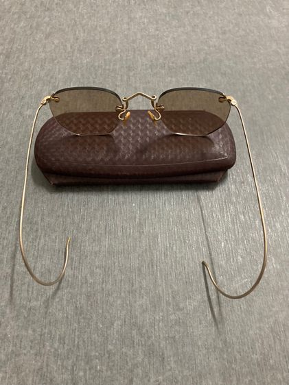 ขายแว่นตาทองkโบราณจับจุดแกะลาย vintage sunglasses Antique Durex 10th 12k Gold Filled made in italy 1940’s รูปที่ 14