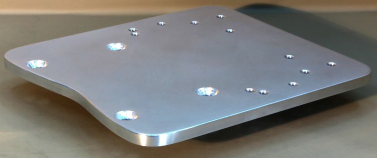 แร็คยึดกล่องท้ายรถมอเตอร์ไซด์ PCX ฐานอลูมิเนียมหนา 9มม. (เฉพาะฐานไม่รวมกล่อง) รูปที่ 5