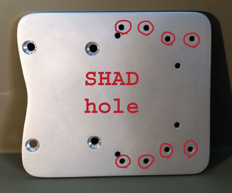 แร็คยึดกล่องท้ายรถมอเตอร์ไซด์ PCX ฐานอลูมิเนียมหนา 9มม. (เฉพาะฐานไม่รวมกล่อง) รูปที่ 9