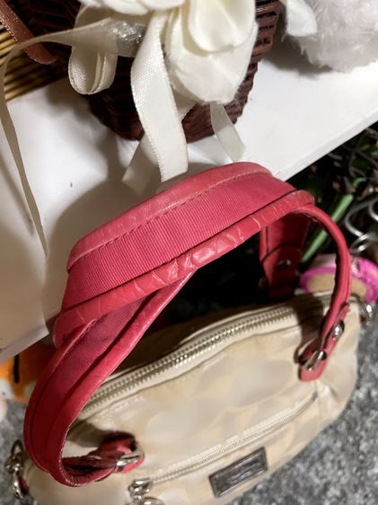 กระเป๋าถือCoach แท้ สีแดง รูปที่ 3