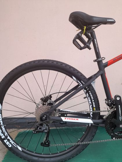 ราคา7200บาท🔥M700E จักรยานเสือภูเขาแบรนด์ TRINX ล้อ 27.5×2.1 นิ้ว เกียร์ 27 สปีด โช้ค LOCKOUT ดิสก์เบรคน้ำมัน เฟรมซ่อนสาย สรดำแดง รูปที่ 9
