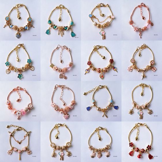  กำไลพร้อมชาร์ม ลายหวานมากๆ สายปรับขนาดได้ ตัวกำไลสามารถถอดชาร์มได้ รูปที่ 7