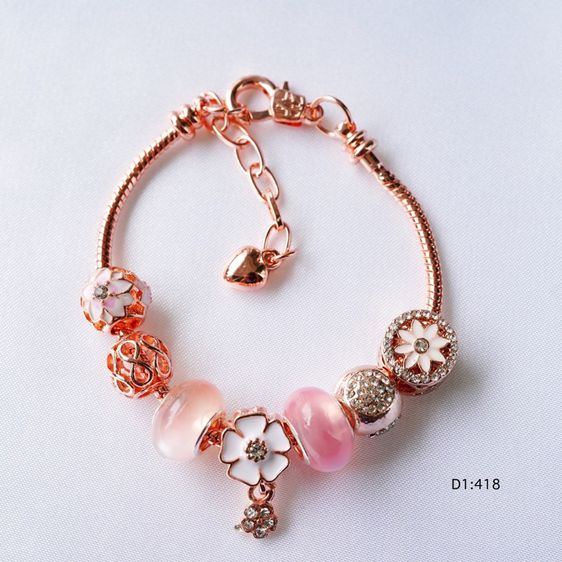  กำไลพร้อมชาร์ม ลายหวานมากๆ สายปรับขนาดได้ ตัวกำไลสามารถถอดชาร์มได้ รูปที่ 9