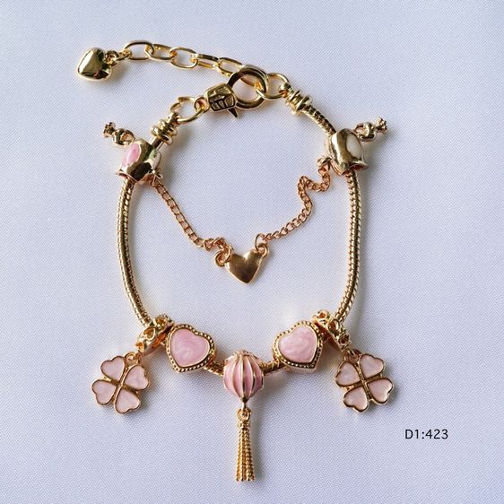  กำไลพร้อมชาร์ม ลายหวานมากๆ สายปรับขนาดได้ ตัวกำไลสามารถถอดชาร์มได้ รูปที่ 12