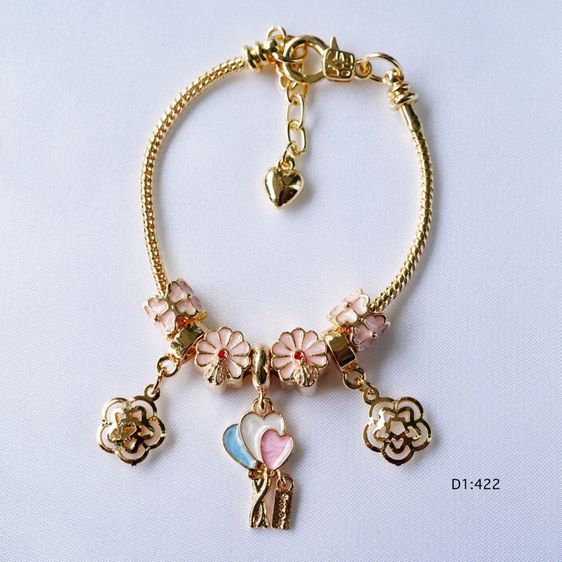  กำไลพร้อมชาร์ม ลายหวานมากๆ สายปรับขนาดได้ ตัวกำไลสามารถถอดชาร์มได้ รูปที่ 13