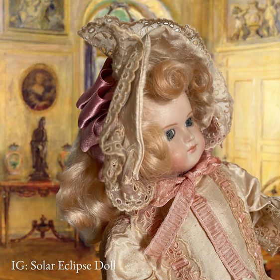 ตุ๊กตาหน้ากระเบื้อง Reproduction France doll🇫🇷  รูปที่ 5
