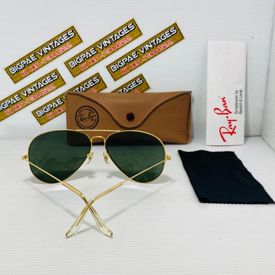 Vintage 80S RAYBAN Aviator Made in USA 62 mm รูปที่ 9