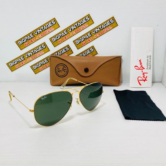 Vintage 80S RAYBAN Aviator Made in USA 62 mm รูปที่ 7