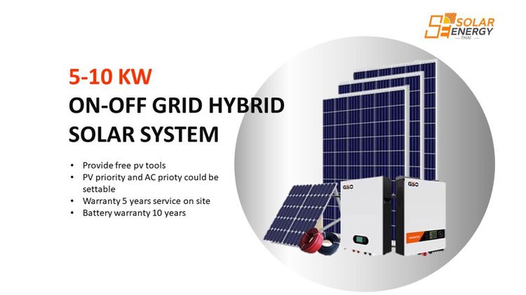รับติดตั้งโซลาร์เซลล์ Solar rooftop Hybrid System  รูปที่ 1
