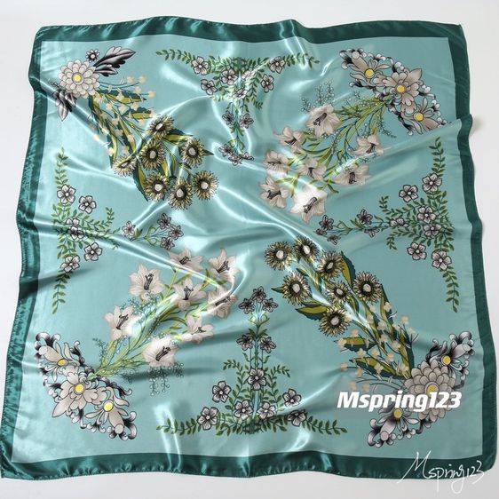 ผ้าคลุมไหล่ซาติน ผ้าพันคอ ผ้ามัดอก  รูปที่ 4