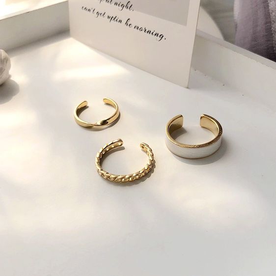 แหวน Set 3 ชิ้น สุดคุ้ม งานพรีเมี่ยม รูปที่ 4