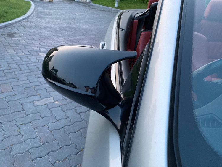 ชุดแต่ง ครอบกระจกข้าง , ลิ้นกันชนหน้า ทรง M3 BMW E90 E92 E93 สีดำเงา LCi และ PreLCi รูปที่ 7