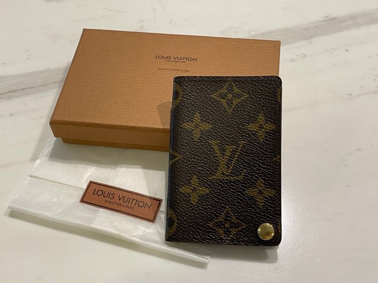 LV Louis Vuitton กระเป๋าใส่บัตร discon. แท้ สภาพดี รูปที่ 2