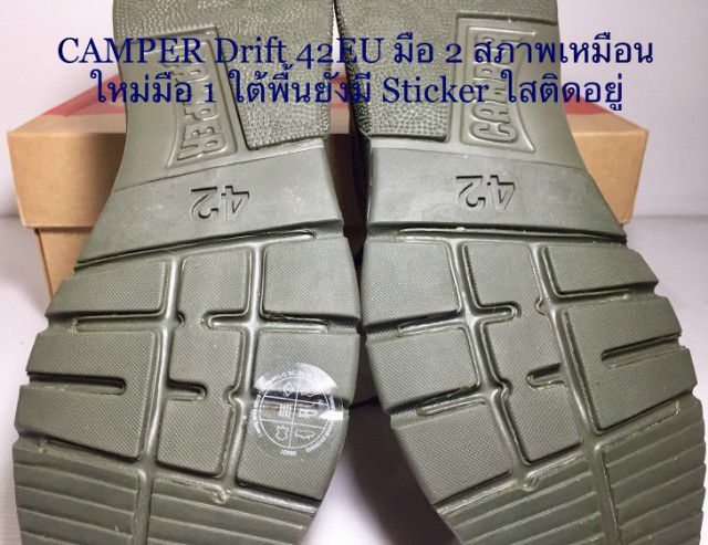 CAMPER Sneakers 42EU(27.5cm) ของแท้ มือ 2 สภาพเหมือนมือ 1(like new) รุ่น Drift, รองเท้า CAMPER หนังแท้ พื้นเต็มเหมือนใหม่ Original สวยสุดๆ รูปที่ 12
