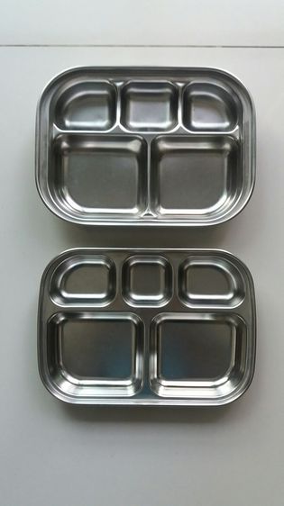 NEW PRICE - TWO STAINLESS STEEL TRAYS SALE - DURABLE STRONG รูปที่ 1