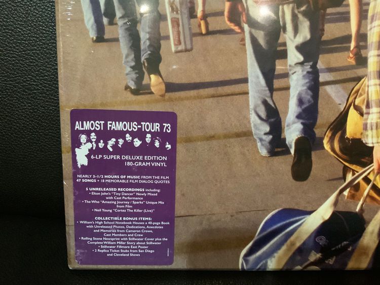 ขายแผ่นเสียงรางวัลแกรมมี่ อวอร์ด Almost Famous 20th Anniversary Deluxe 180g. 6LP Original Sound Track  2016 USA 🇺🇸 SS Sealed ส่งฟรี รูปที่ 3