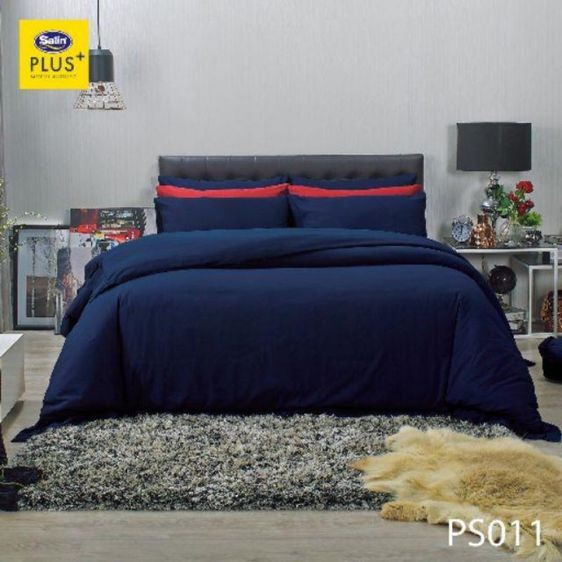 ชุดผ้าปูที่นอน 6 ฟุต 5 ชิ้น ซาตินแท้ รูปที่ 5