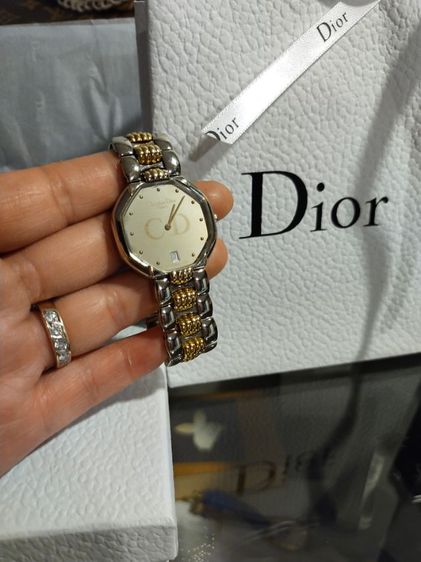 ผ่อน🔥นาฬิกา Dior 18k แท้ วินเทจ 🎁มีชุดกล่องของขวัญDiorแถมให้ด้วยค่ะ รูปที่ 13