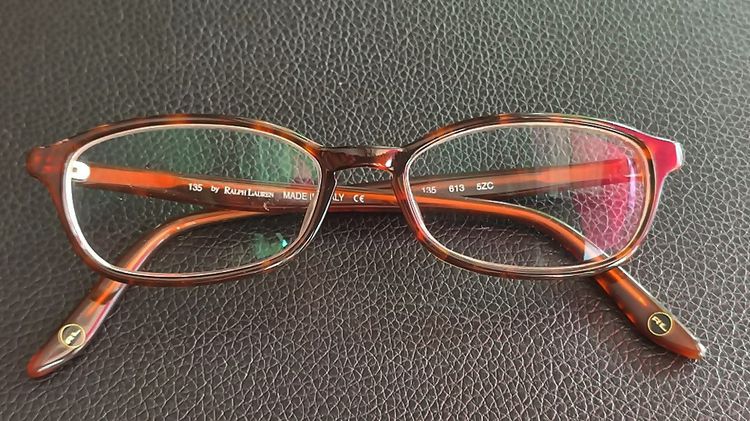 Polo Ralph Lauren 135 613 5ZC 47-15-135 mm made in Italy Eyeglass Frames Glasses กรอบแว่นตาของแท้มือสอง เอาไปเปลี่ยนเลนส์ตามสะดวก รูปที่ 1