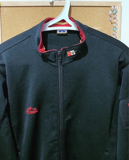 เสื้อวอร์ม Converse สีดำคอจีน แท้💯 รูปที่ 6