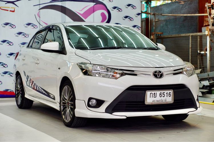 Toyota Vios 2013 1.5 TRD Sedan เบนซิน ไม่ติดแก๊ส เกียร์อัตโนมัติ ขาว