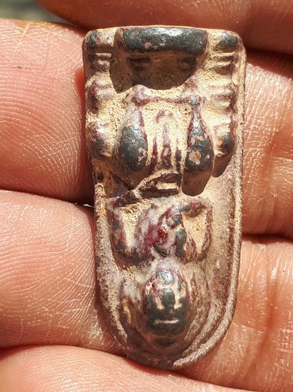 พระร่วงนั่ง สมัยทวาราวดี เนื้อตะกั่ว เก่า แท้ หายาก รูปที่ 7