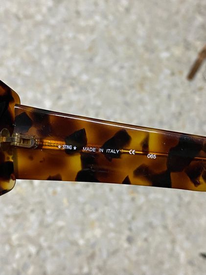 แว่นตา Sting  made in italy มือสอง เลนส์กันแดด เฟรมลายกระ  1200฿ รูปที่ 6