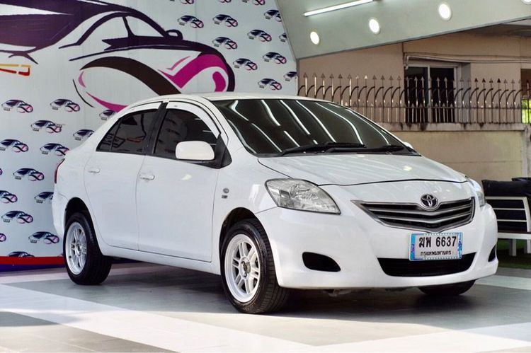 Toyota Vios 2012 1.5 J Sedan เบนซิน ไม่ติดแก๊ส เกียร์อัตโนมัติ ขาว