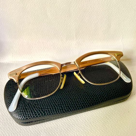 SC USA 🇺🇸 Antique Vintage. eyeglasses frame แว่นตา แว่นกันแดด กรอบแว่นสายตา รูปที่ 4
