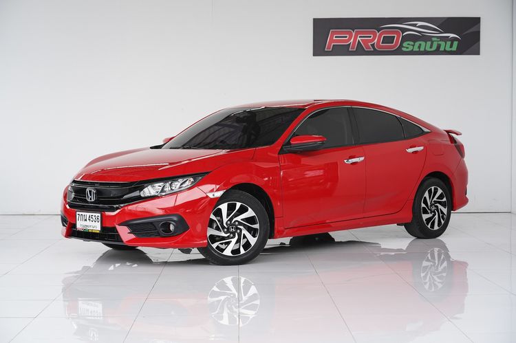 Honda Civic 2018 1.8 EL i-VTEC Sedan เบนซิน ไม่ติดแก๊ส เกียร์อัตโนมัติ แดง รูปที่ 1