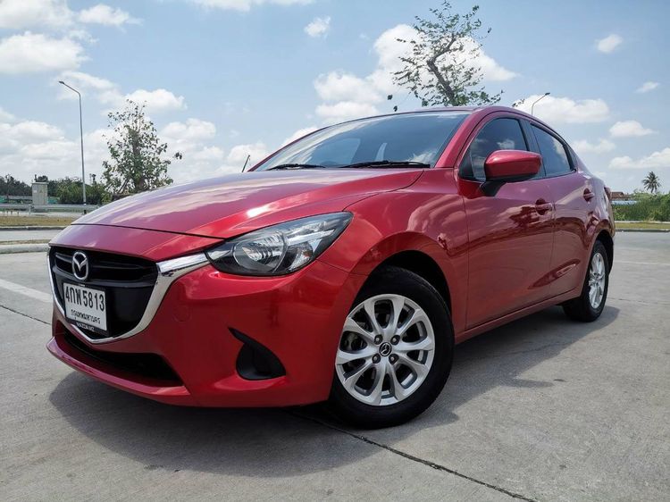 Mazda Mazda 2 2015 1.5 XD High Sedan ดีเซล ไม่ติดแก๊ส เกียร์อัตโนมัติ แดง