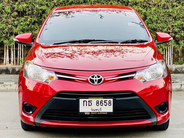 Toyota Vios 2016 1.5 E Sedan เบนซิน ไม่ติดแก๊ส เกียร์อัตโนมัติ แดง