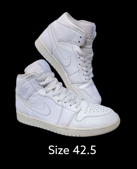 Nike air Jordan 1 mid triple White 