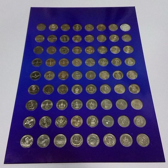 เหรียญ 20 บาท ครบชุด 72 วาระบรรจุแผงเหรียญ สีน้ำเงิน unc รูปที่ 4