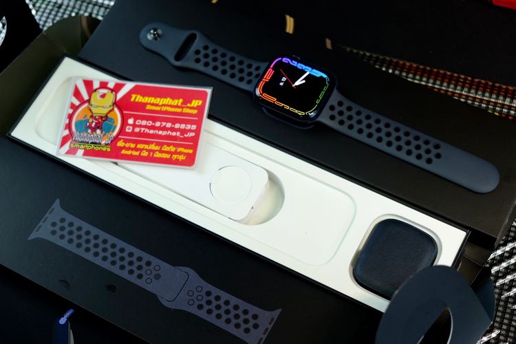 Apple Watch S7 Nike (GPS) 45mm สีดำ ⚫ประกัน23-12-65 สวยไร้รอย แบต100 ครบกล่อง เครื่องศูนย์TH รูปที่ 14