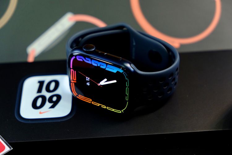 Apple Watch S7 Nike (GPS) 45mm สีดำ ⚫ประกัน23-12-65 สวยไร้รอย แบต100 ครบกล่อง เครื่องศูนย์TH รูปที่ 6