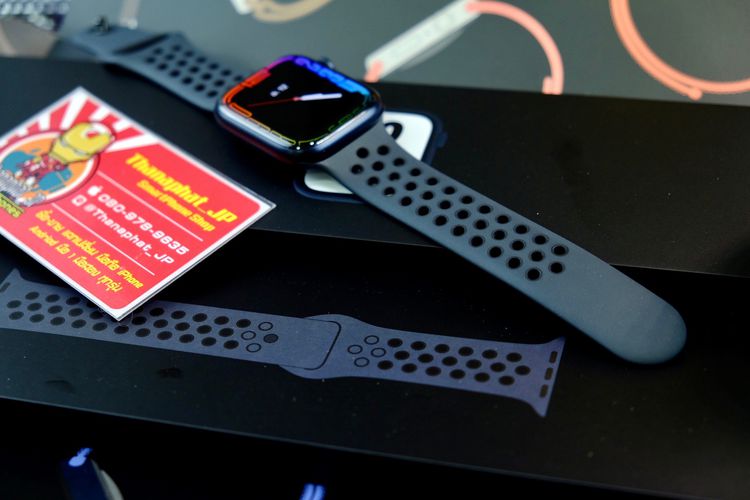 Apple Watch S7 Nike (GPS) 45mm สีดำ ⚫ประกัน23-12-65 สวยไร้รอย แบต100 ครบกล่อง เครื่องศูนย์TH รูปที่ 9