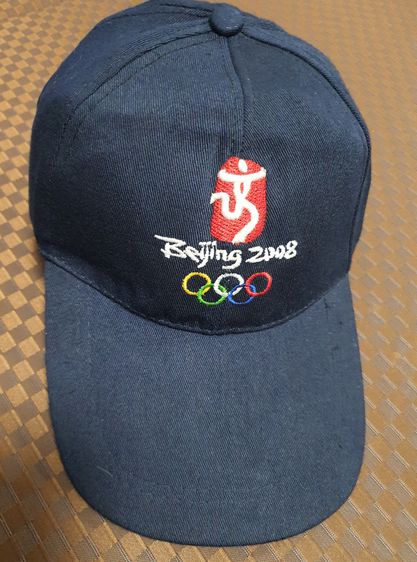 หมวกที่ระลึก โอลิมปิกที่ปักกิ่ง ปี 2008 ของแท้ ของใหม่ ผ้า สีกรมท่า   รูปที่ 1