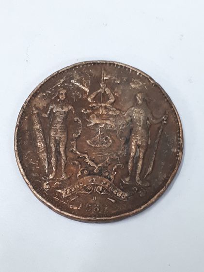 (บ.297) เหรียญนอก เนื้อทองเเดง ขนาด 3 ซม. รูปที่ 5