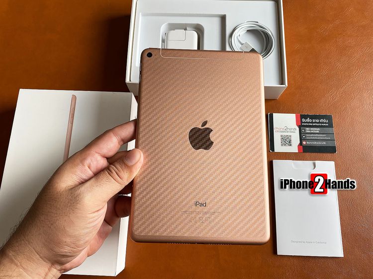 iPad Mini 5 สีทอง 256gb Cellular Wifi อุปกรณ์ครบกล่อง มือสอง ราคาถูก รูปที่ 3