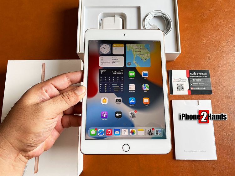 iPad Mini 5 สีทอง 256gb Cellular Wifi อุปกรณ์ครบกล่อง มือสอง ราคาถูก รูปที่ 2