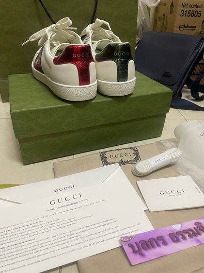 Gucci Ace Bee🐝🐝 ผึ้งตัวผู้ 8G วัดซอฟ 26.5-27 Cm รูปที่ 3
