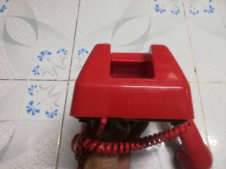 โทรศัพท์แป้นกด ทรงเก่า-วินเทจ สีแดง รูปที่ 5