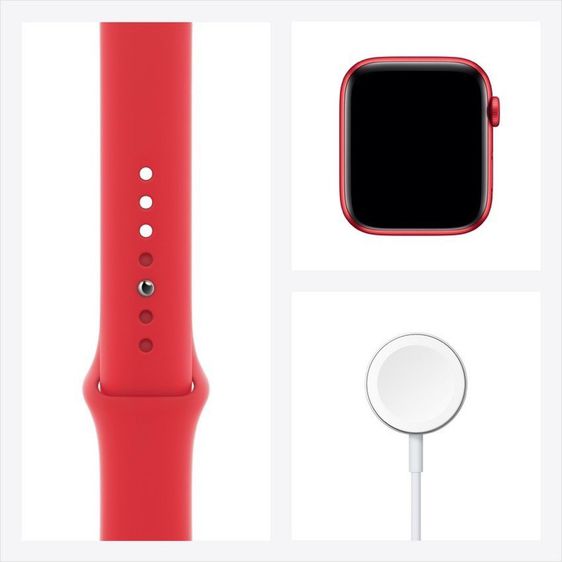 Apple Watch Series 6 GPS Cellular 40mm Aluminium Case with PRODUCT RED สาย Sport Band สีแดง  รูปที่ 10